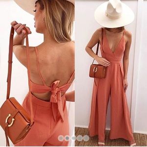 Coral jumpsuit